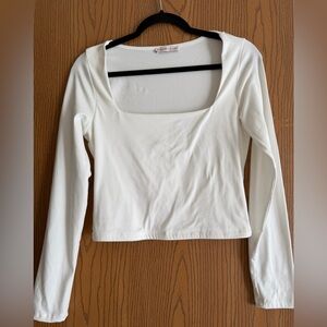 Sincerely Jules Classic White Long Sleeve Top